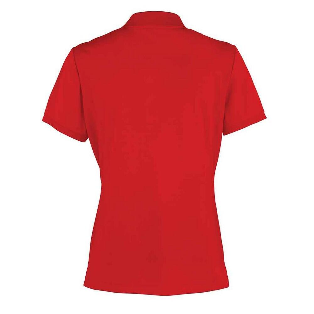 Camisola pólo Coolchecker para senhora/senhora (Vermelho) 2/4