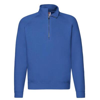 Unisex premium sweatshirt met kwart ritssluiting voor volwassenen (rood)