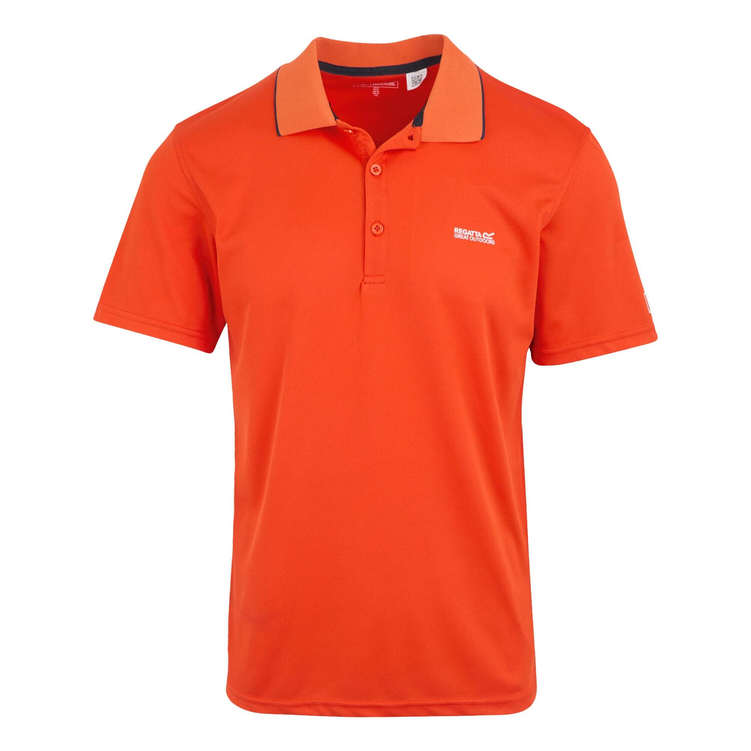 REGATTA Mens Maverick V Active Polo Shirt (Tangerine Tango)