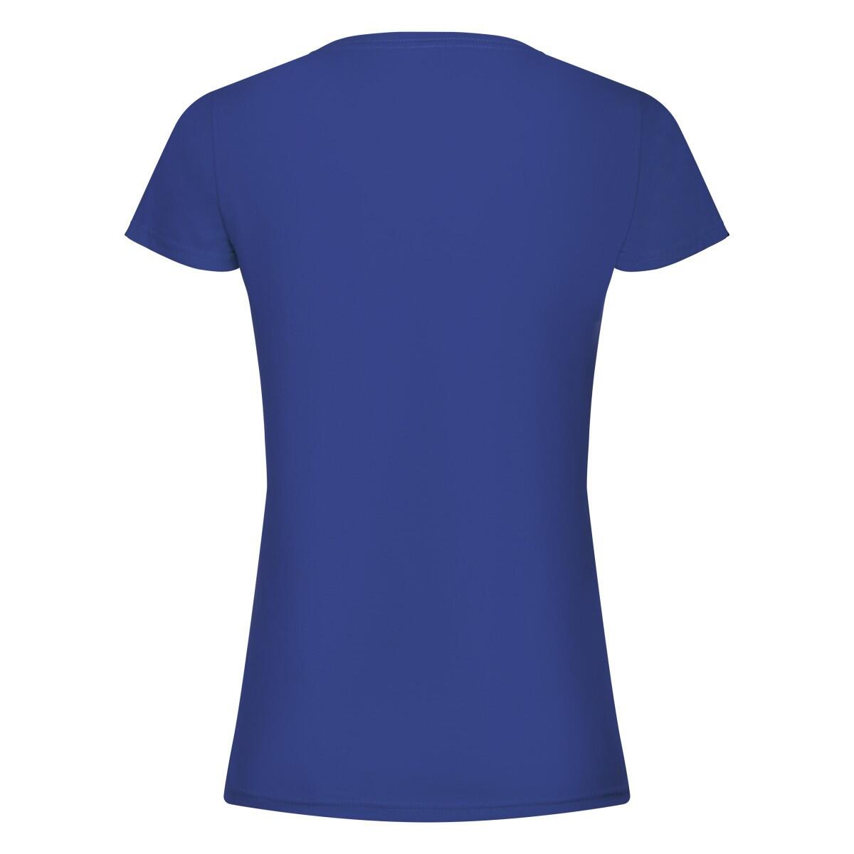 Dames Origineel Katoenen TShirt (Koningsblauw) 2/3