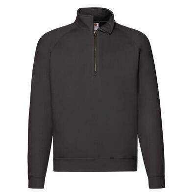 Unisex premium sweatshirt met kwart ritssluiting voor volwassenen (rood)