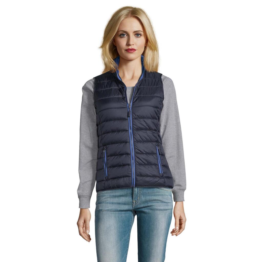 Womens/Ladies Wave Lightweight Body Warmer (Navy)