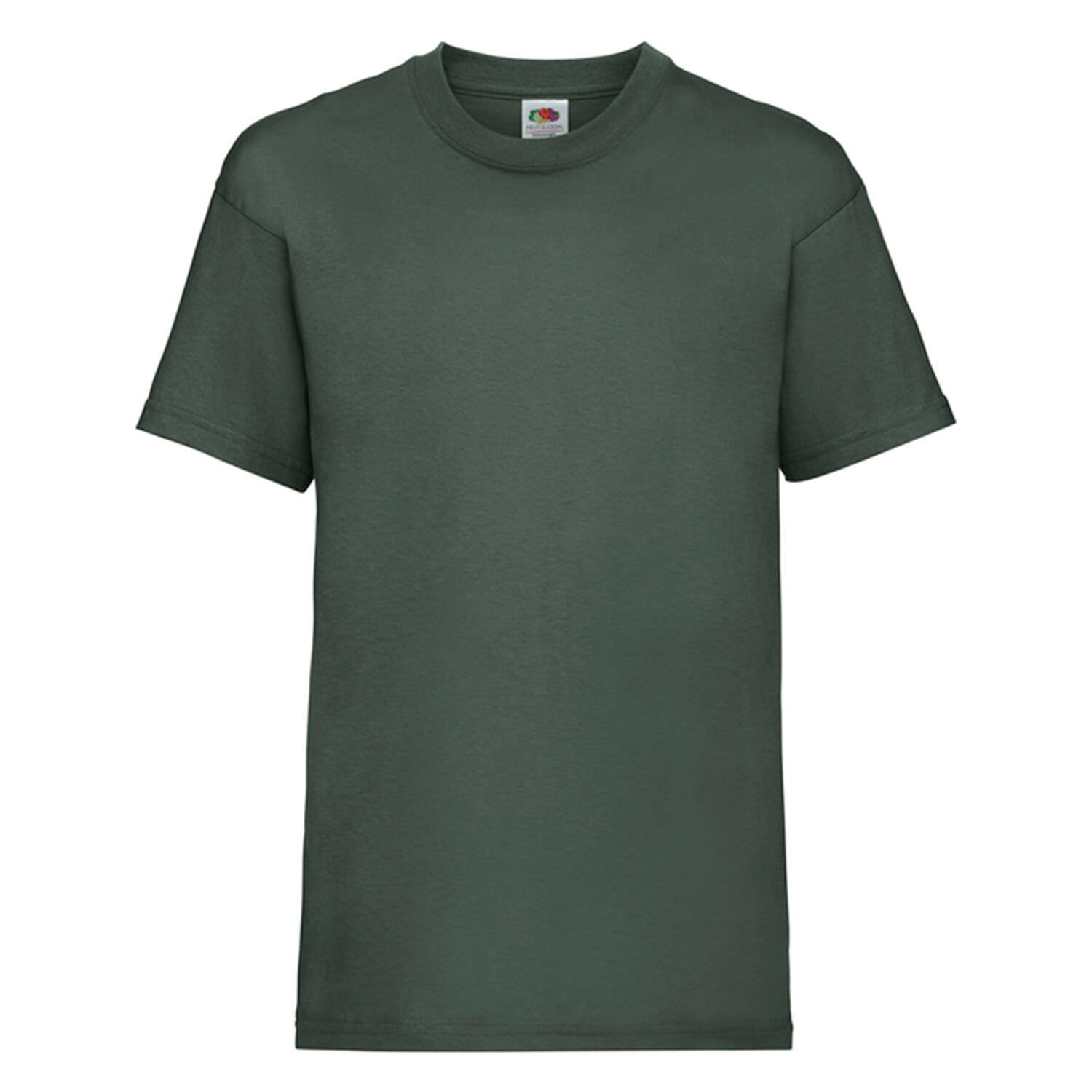 Fruit Of The Loom - Tshirt Valueweight Enfant (vert Bouteille) - T-shirt Manches Courtes - Vert - 9-11 Ans - Decathlon