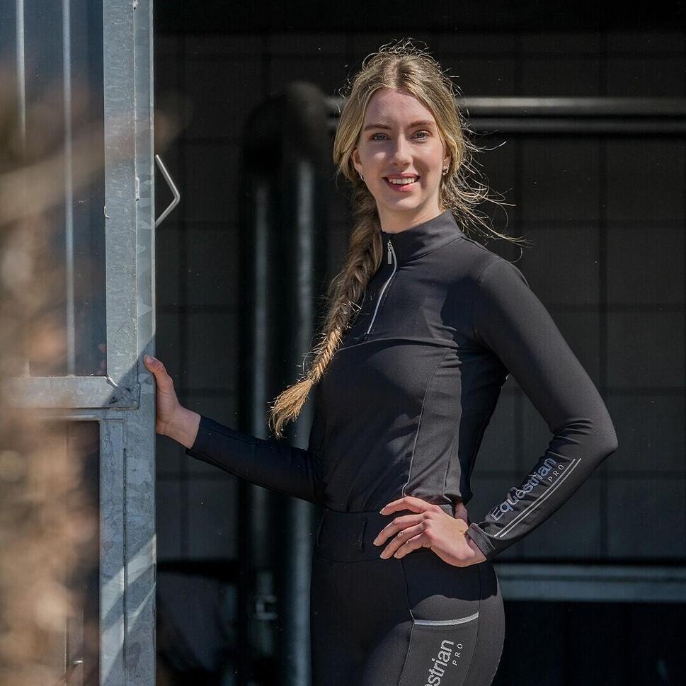 Damska koszulka jeździecka z długim rękawem Horka Luxury EP