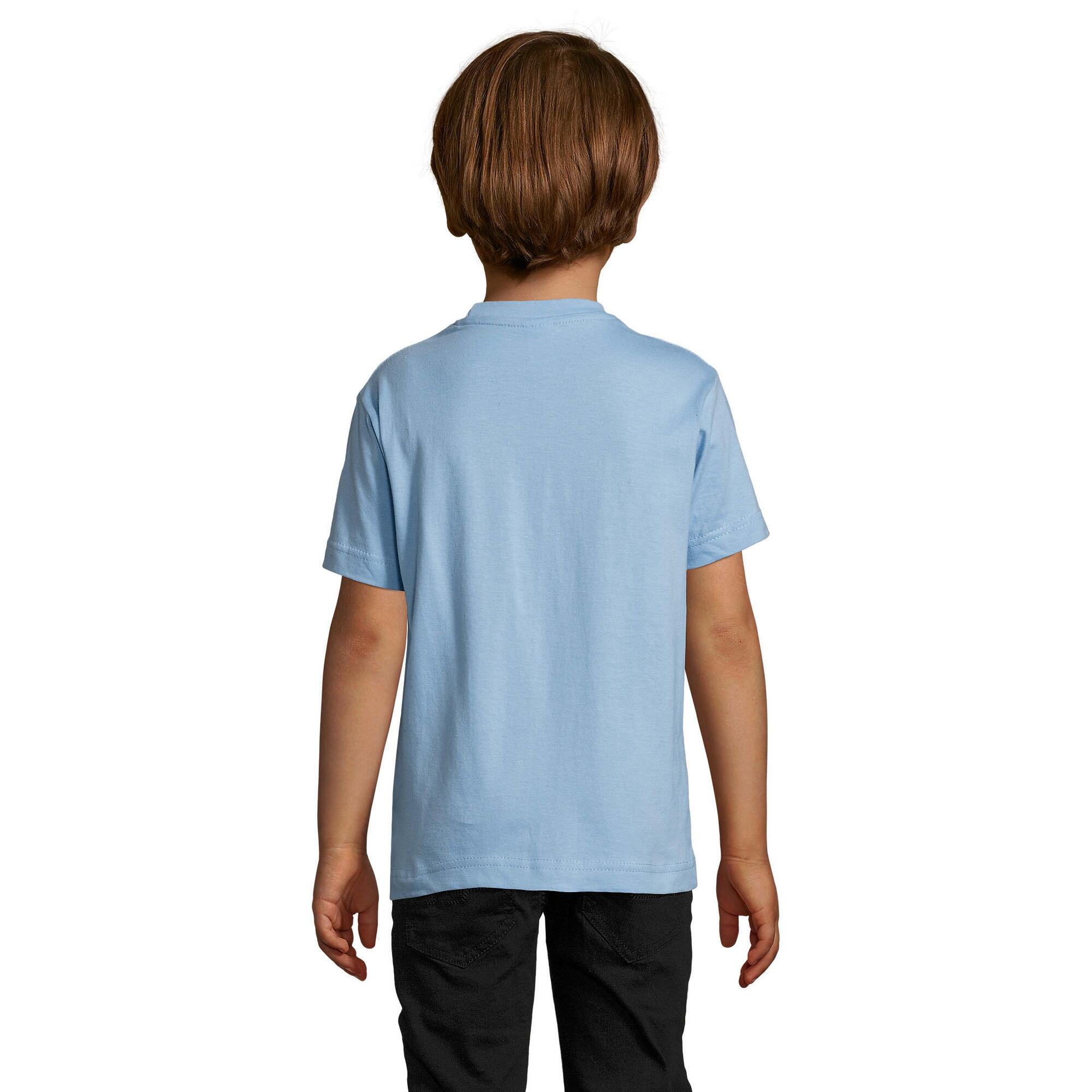 Camiseta Imperial para Niños/Niñas Azul Cielo 2/3