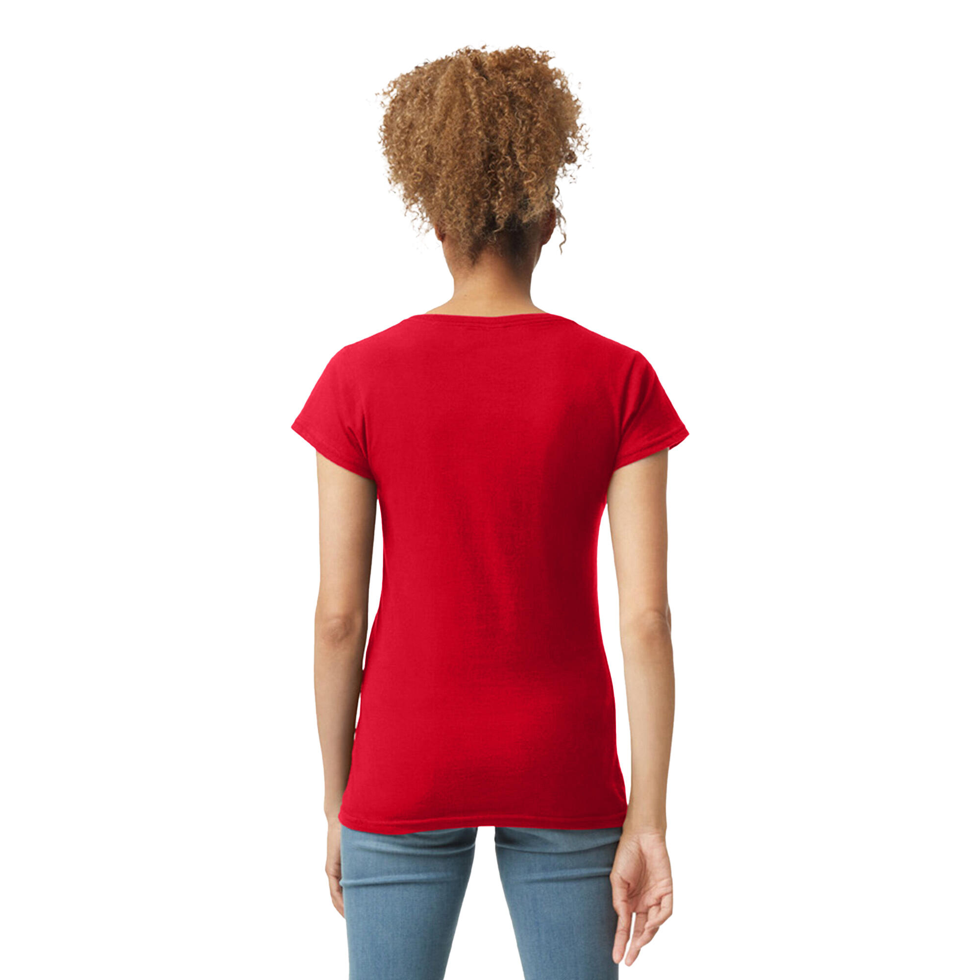 Tshirt SOFTSTYLE Femme (Rouge) 2/3