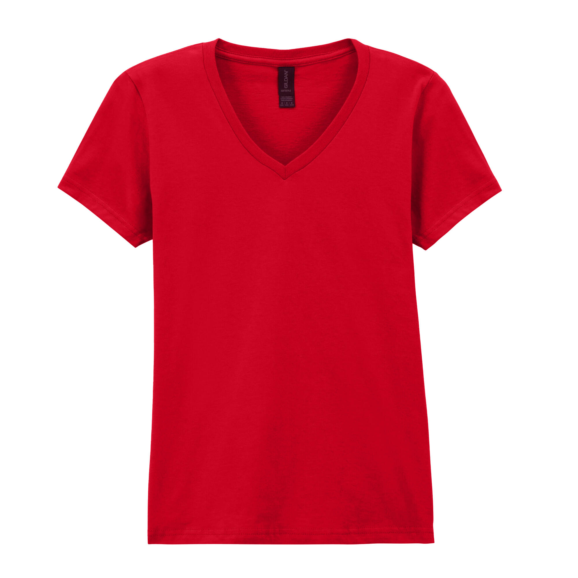 Gildan - Tshirt Softstyle Femme (rouge) - T-shirt Manches Courtes - Rouge - 52 2xl - Decathlon