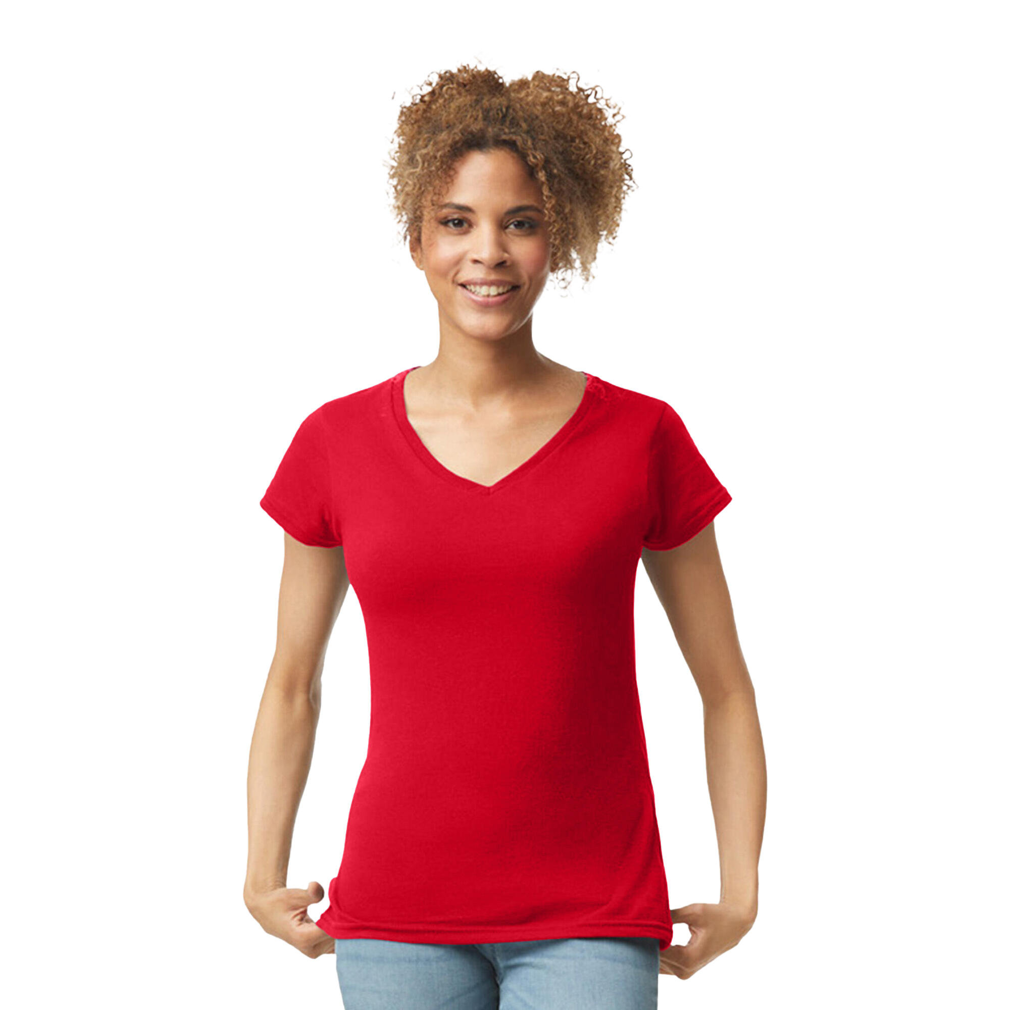 Tshirt SOFTSTYLE Femme (Rouge) 3/3