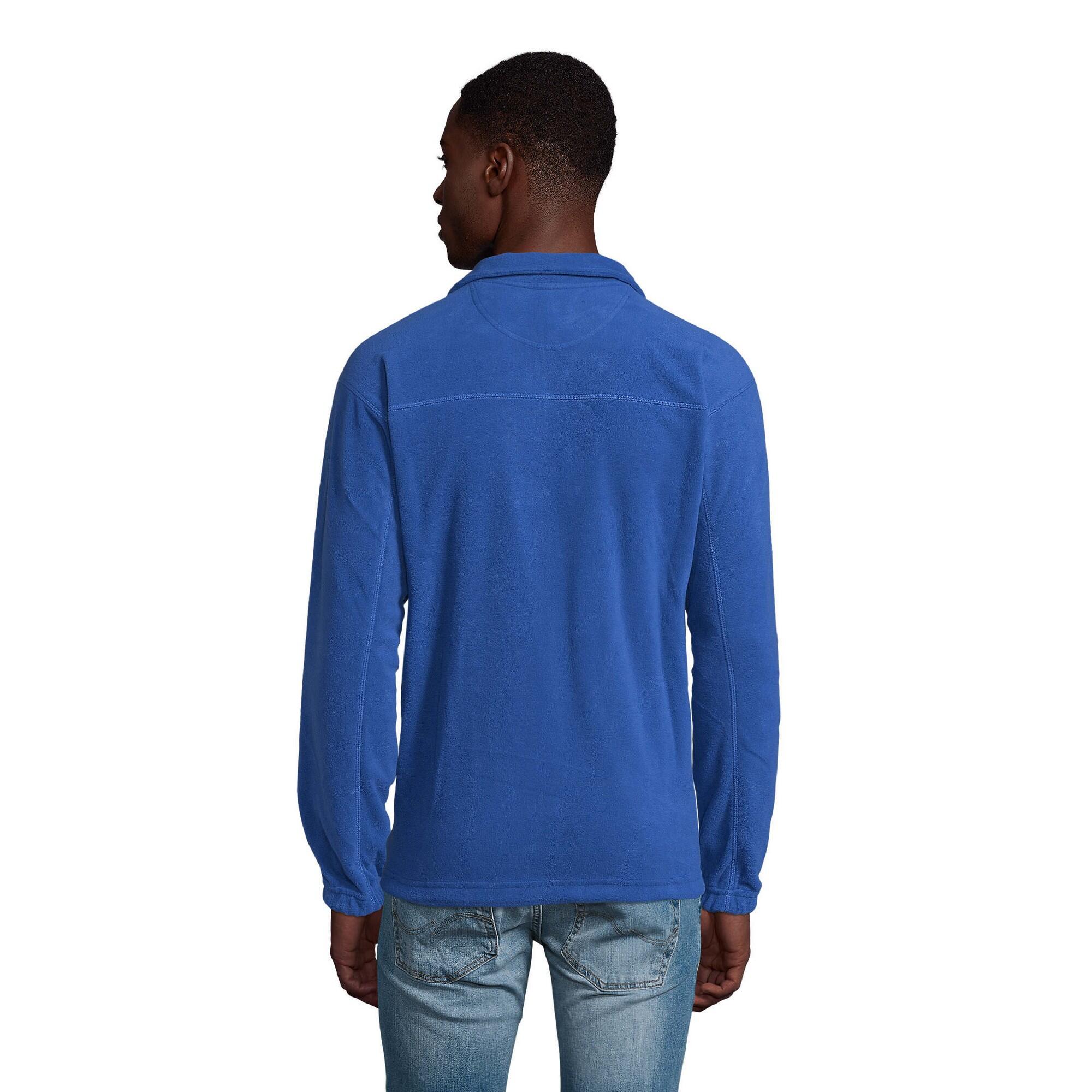 Felpa In Pile Mezza Cerniera Adulto Unisex SOLS Ness Blu Reale 2/3