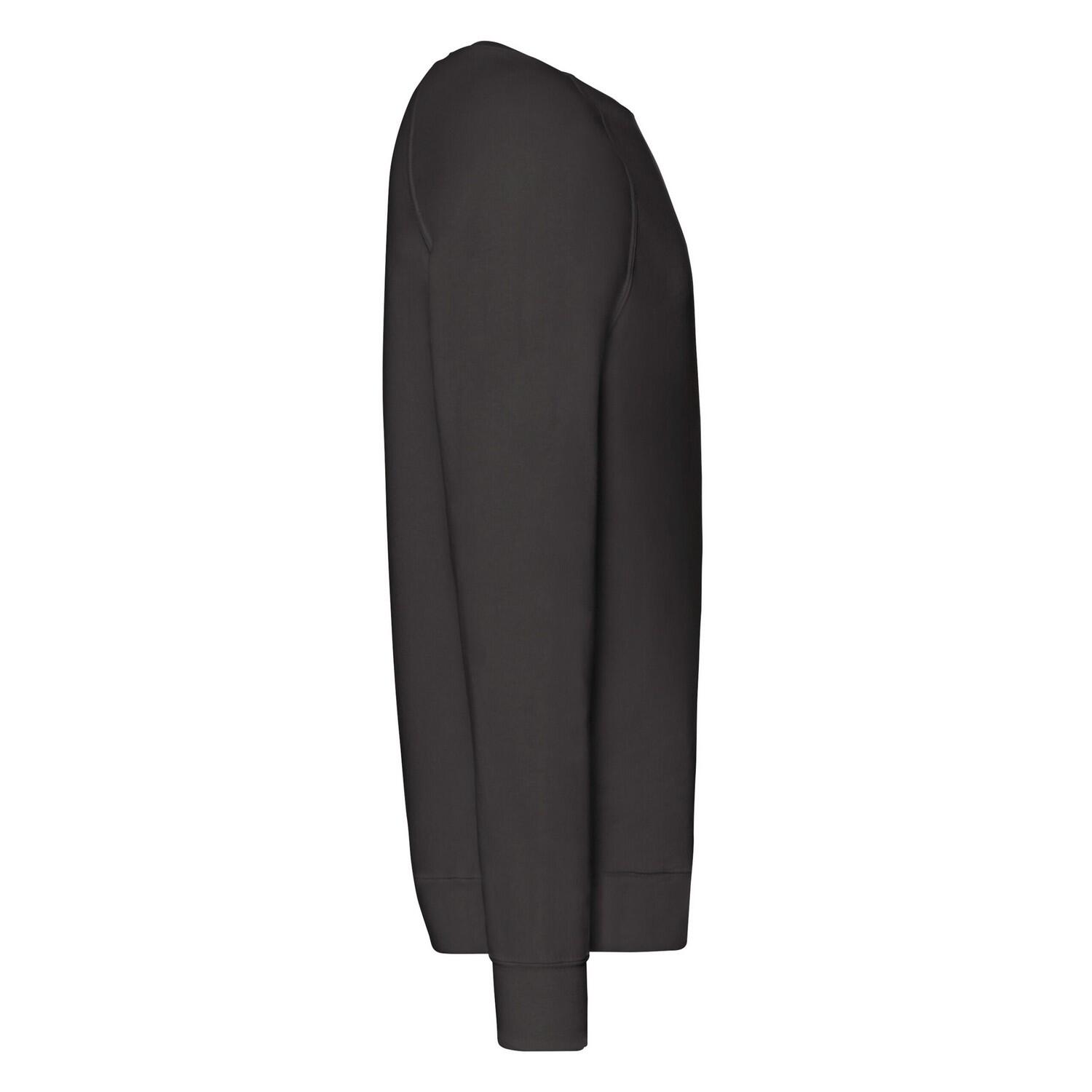 Felpa Raglan Adulto Unisex Fruit Of The Loom Nero 3/3