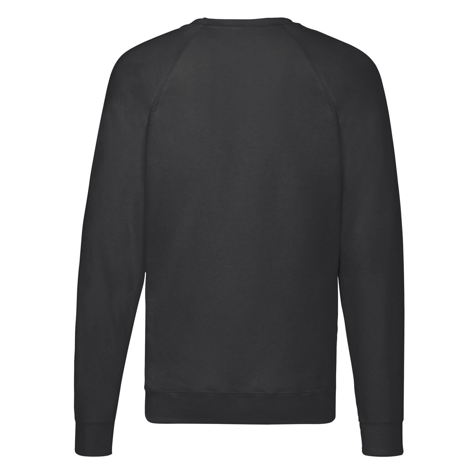 Felpa Raglan Adulto Unisex Fruit Of The Loom Nero 2/3