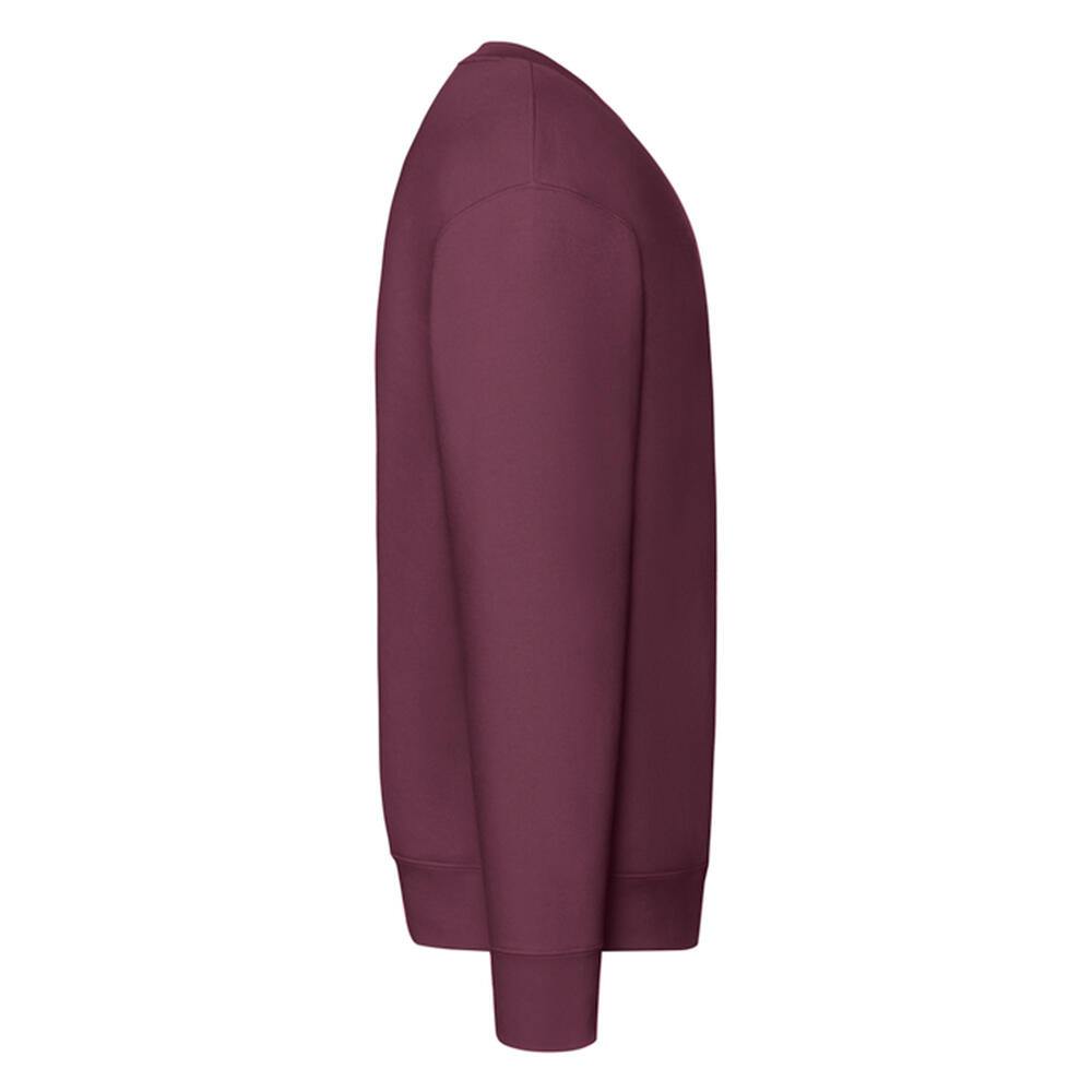 Felpa A Giro Uomo Fruit Of The Loom Premium Borgogna 3/3