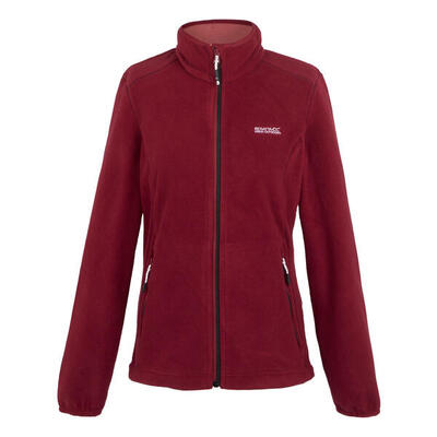 Dames floreo iv full zip fleece jas (gebleekt aqua)