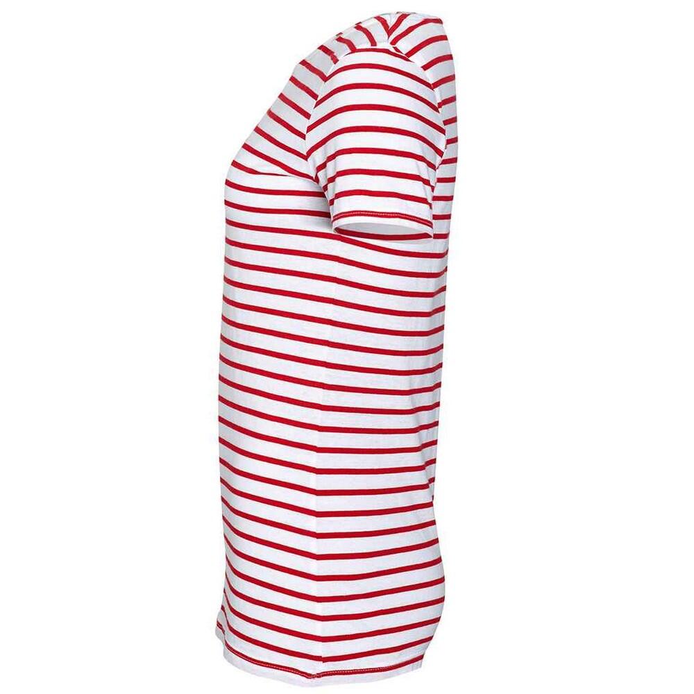 Tshirt MILES Femme (Blanc / Rouge) 3/4