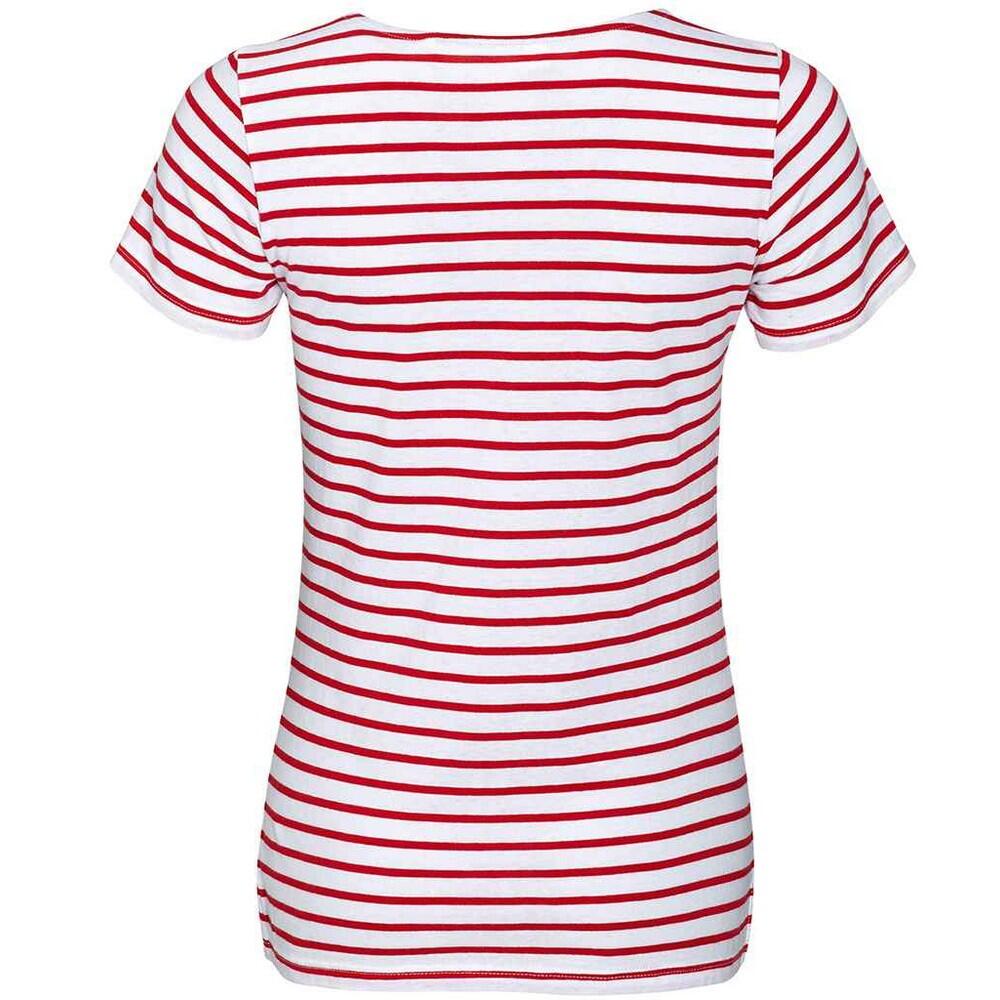 Tshirt MILES Femme (Blanc / Rouge) 2/4