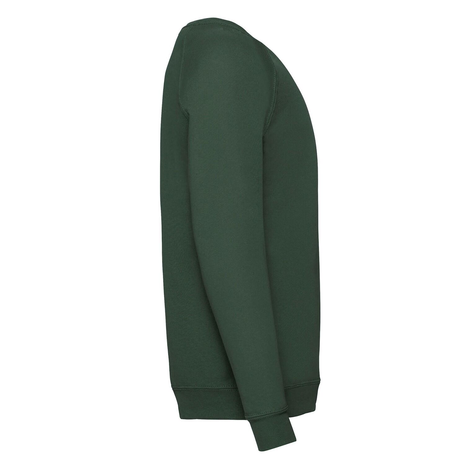 Felpa Raglan Bambini Fruit Of The Loom Classic Verde Bottiglia 3/3