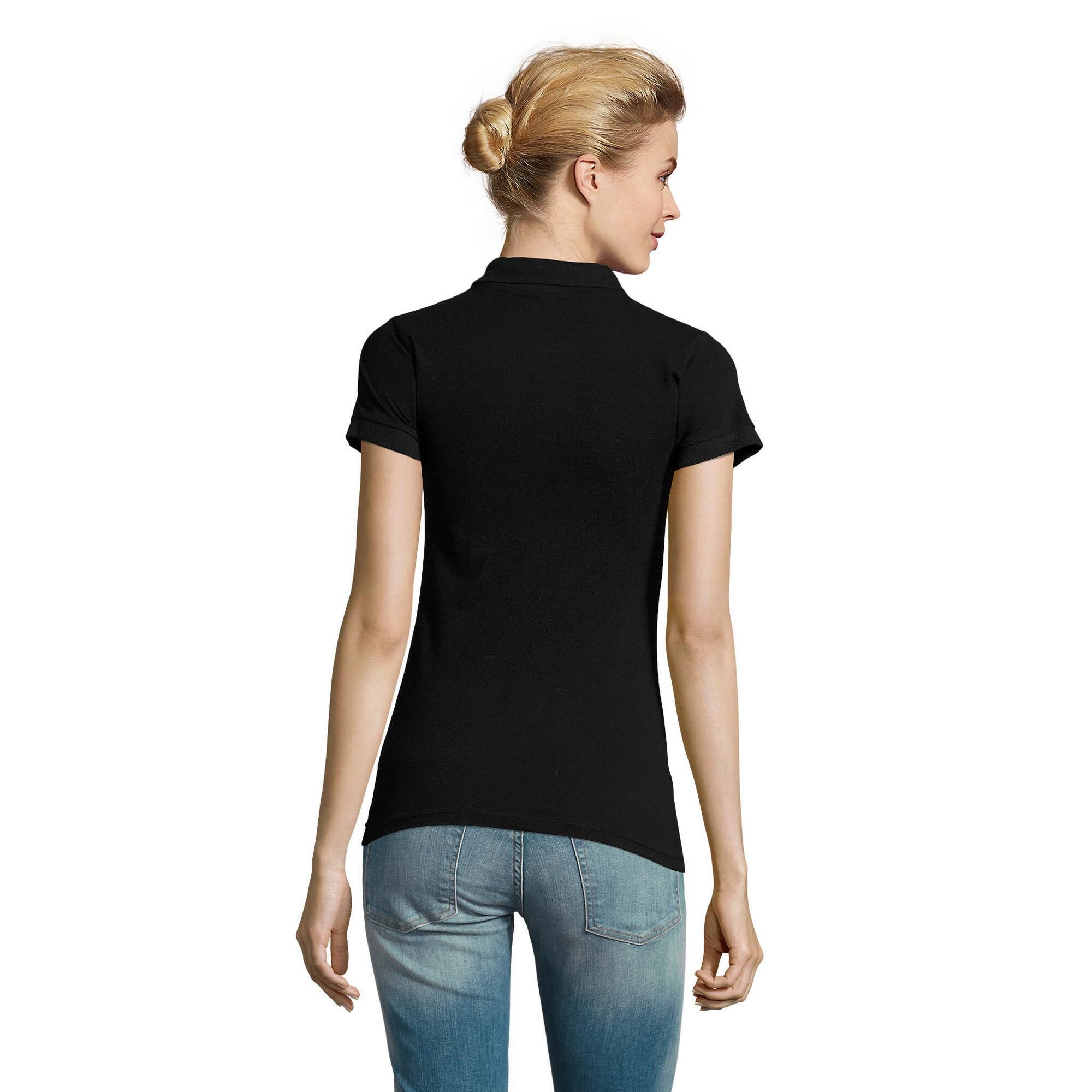 Dames Perfect Poloshirt (Zwart) 2/4