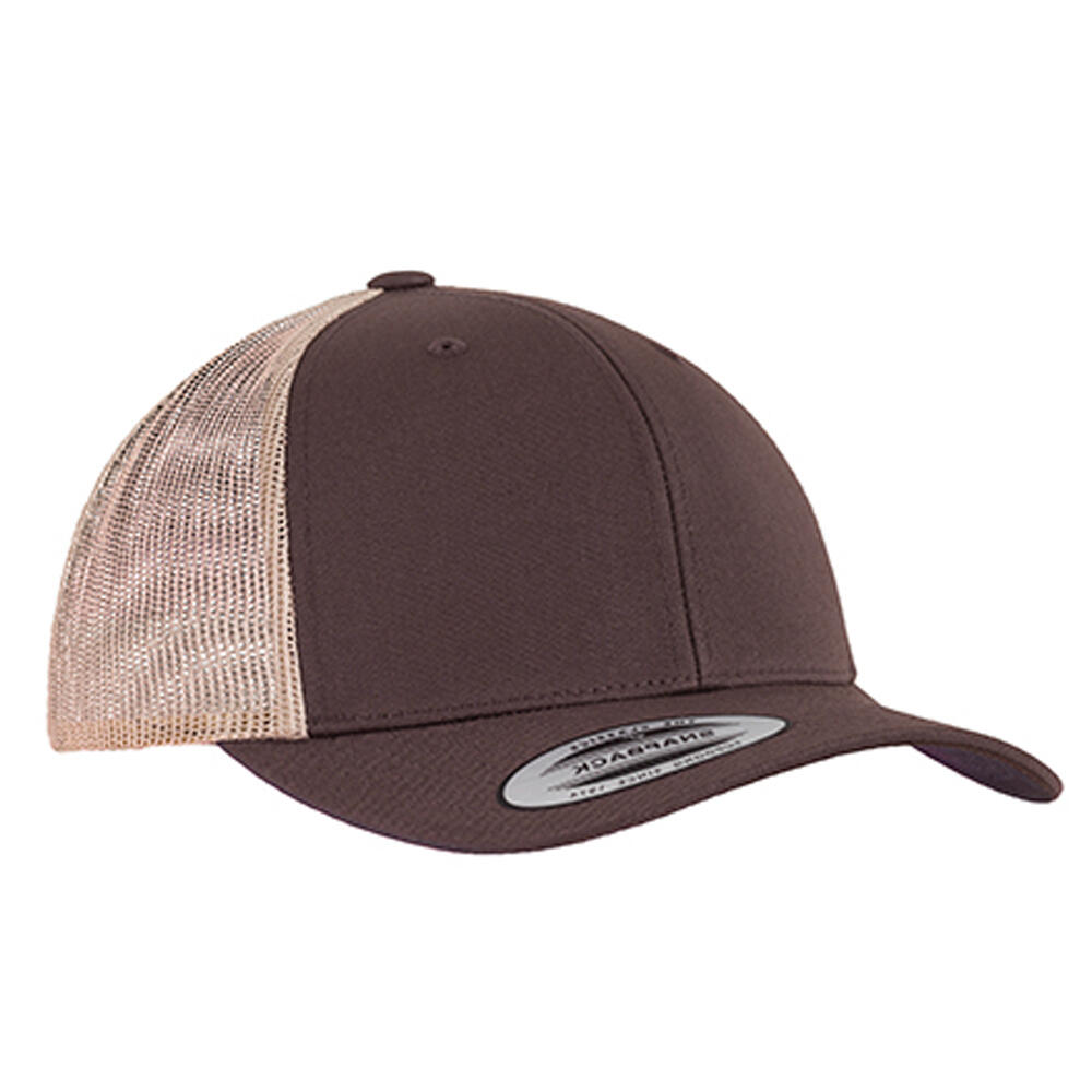 Trucker Cap Zweifarbig Damen und Herren Braun/Khaki 2/2