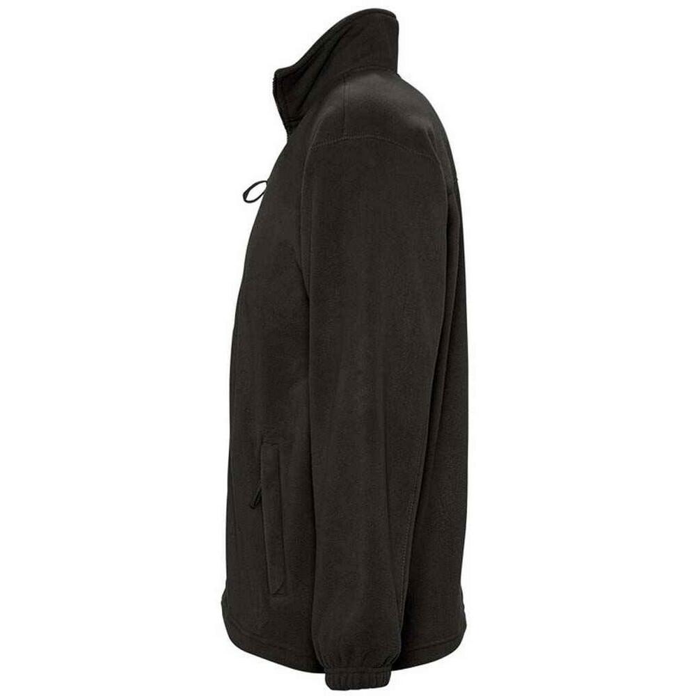 Casaco de lã unissexo para adultos da North Fleece Preto 3/4