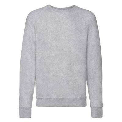 Unisex lichtgewicht raglan sweatshirt voor volwassenen (wit)