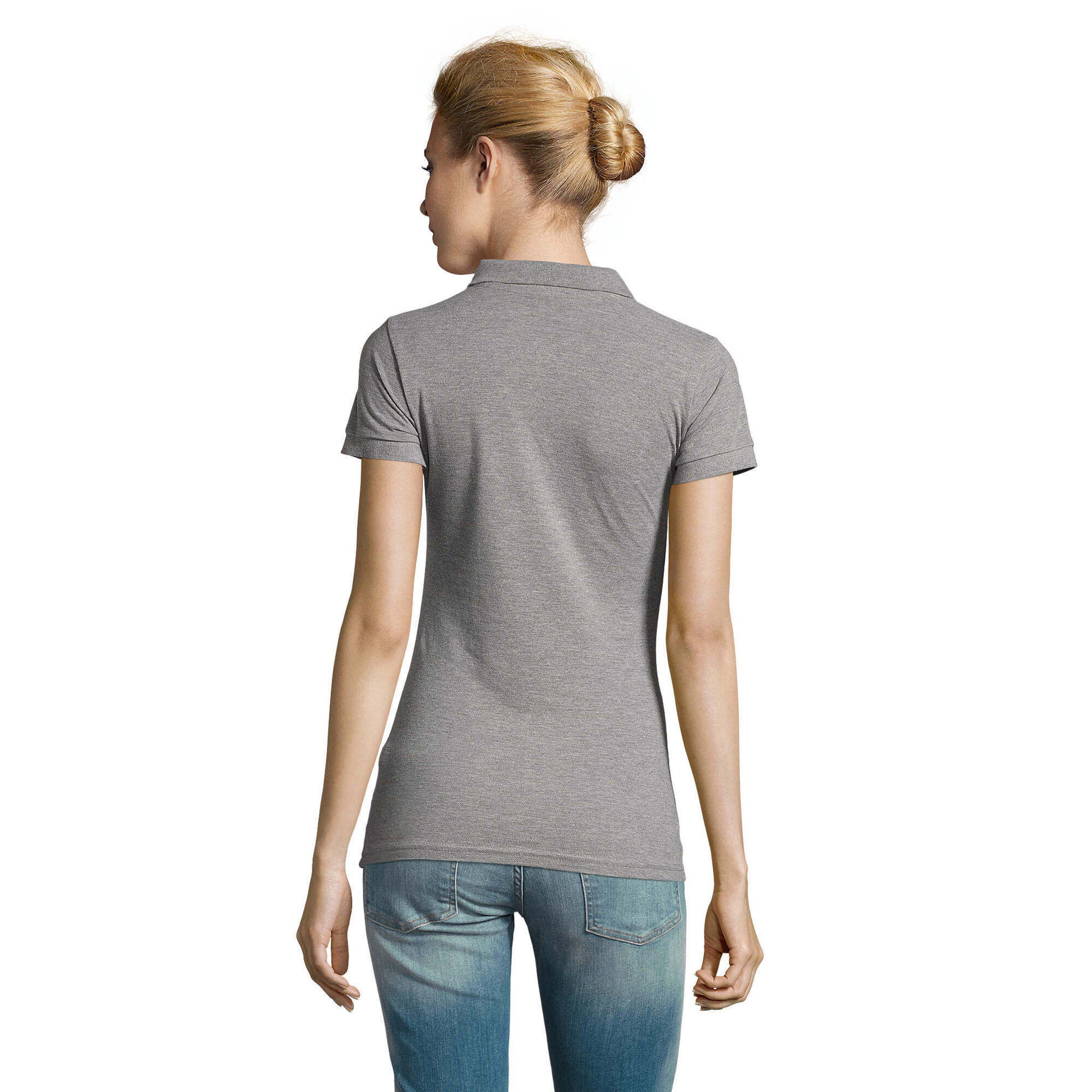Polo PERFECT Femme (Gris Chiné) 2/4