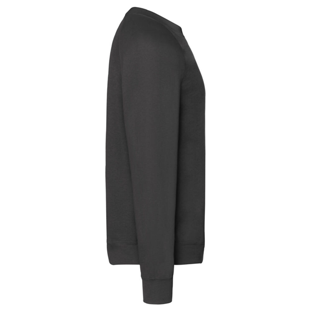 Uniseks Klassiek Raglan Sweatshirt voor volwassenen (Zwart) 3/3