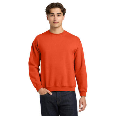 Unisex adult sweatshirt met zware mouwenhals (paars)