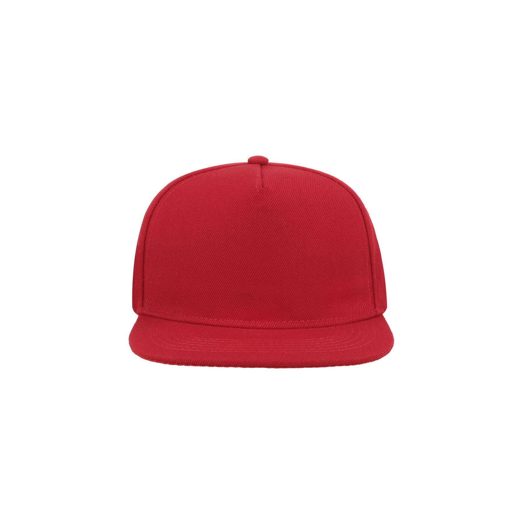 Casquette Visière Plate Mixte (Rouge) 3/4