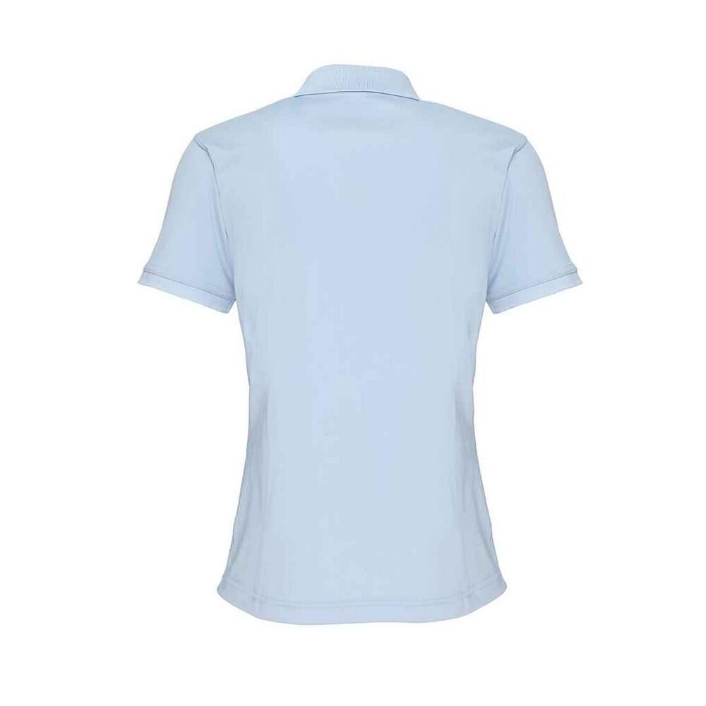Camisola pólo Coolchecker para senhora/senhora (Azul Claro) 2/4
