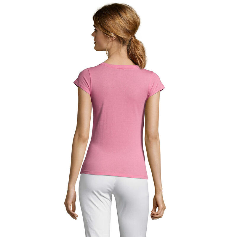 Tricou Drumeții În Natură SOLS Moon V Neck Femei