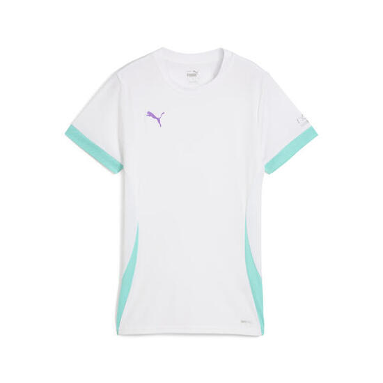 Maillot de padel INDIVIDUAL Femme PUMA White Purple Glimmer Aquatic Green
