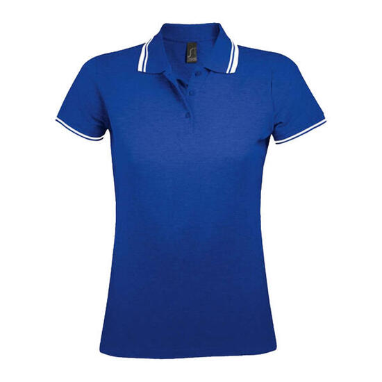 Polo PASADENA Femme (Bleu Roi / Blanc)