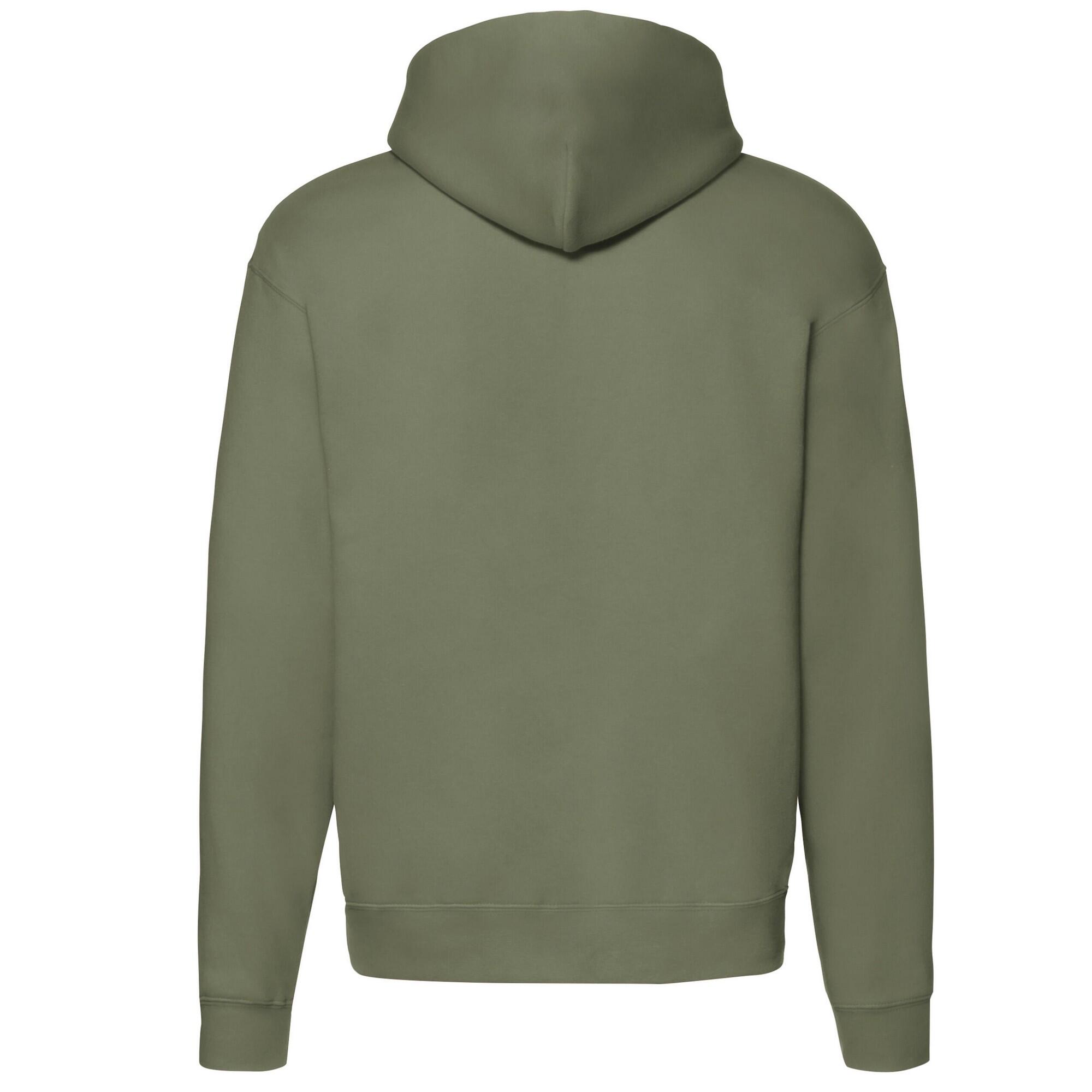 Giacca Con Cappuccio Adulto Unisex Fruit Of The Loom Premium Oliva Classica 2/2