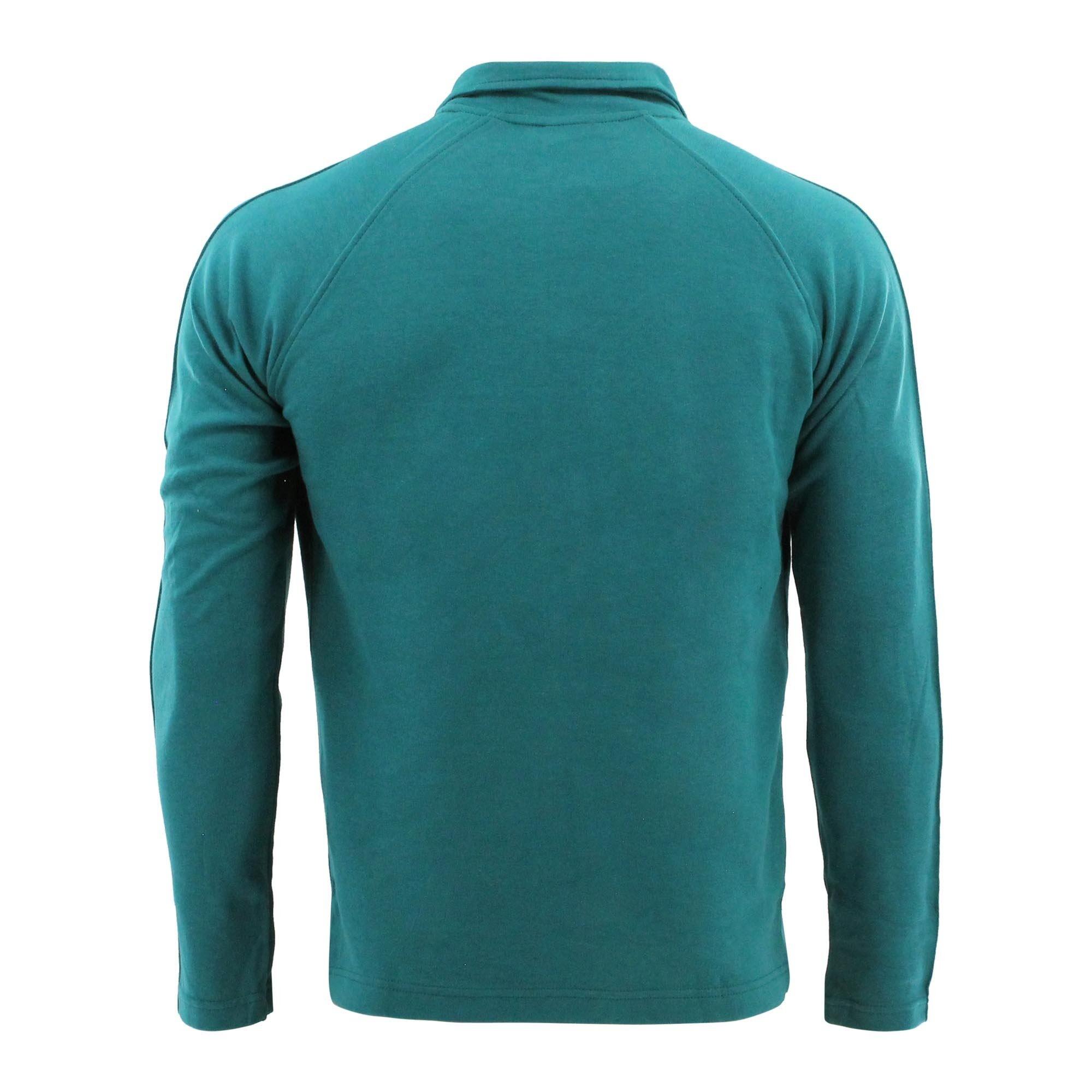 Sweater LA Luxe Lounge half zip Petrol heren/dames katoen Fitness en Hardlopen 2/5