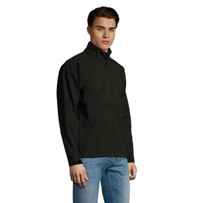 Heren relax soft shell jas (donkere chocolade)