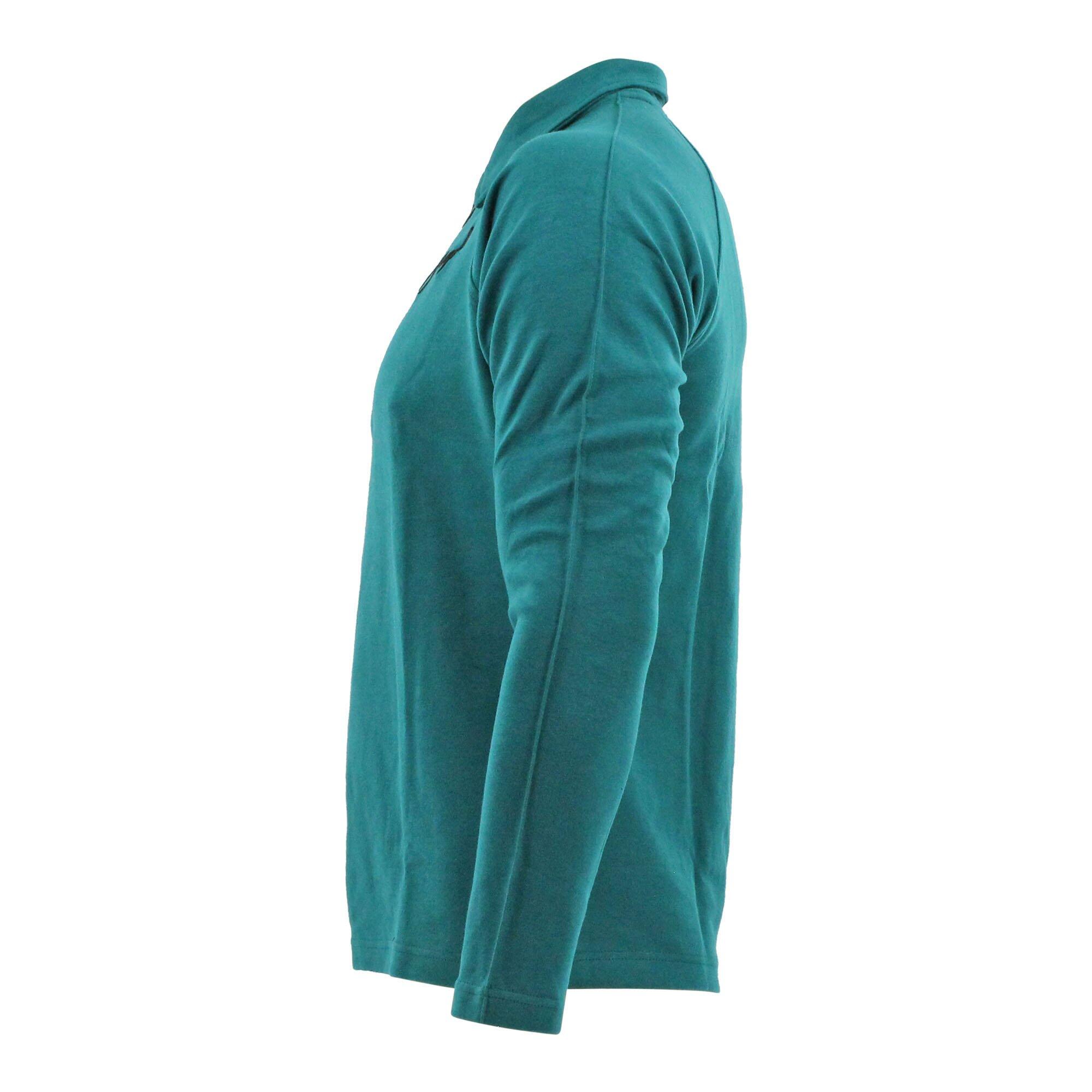 Sweater LA Luxe Lounge half zip Petrol heren/dames katoen Fitness en Hardlopen 3/5