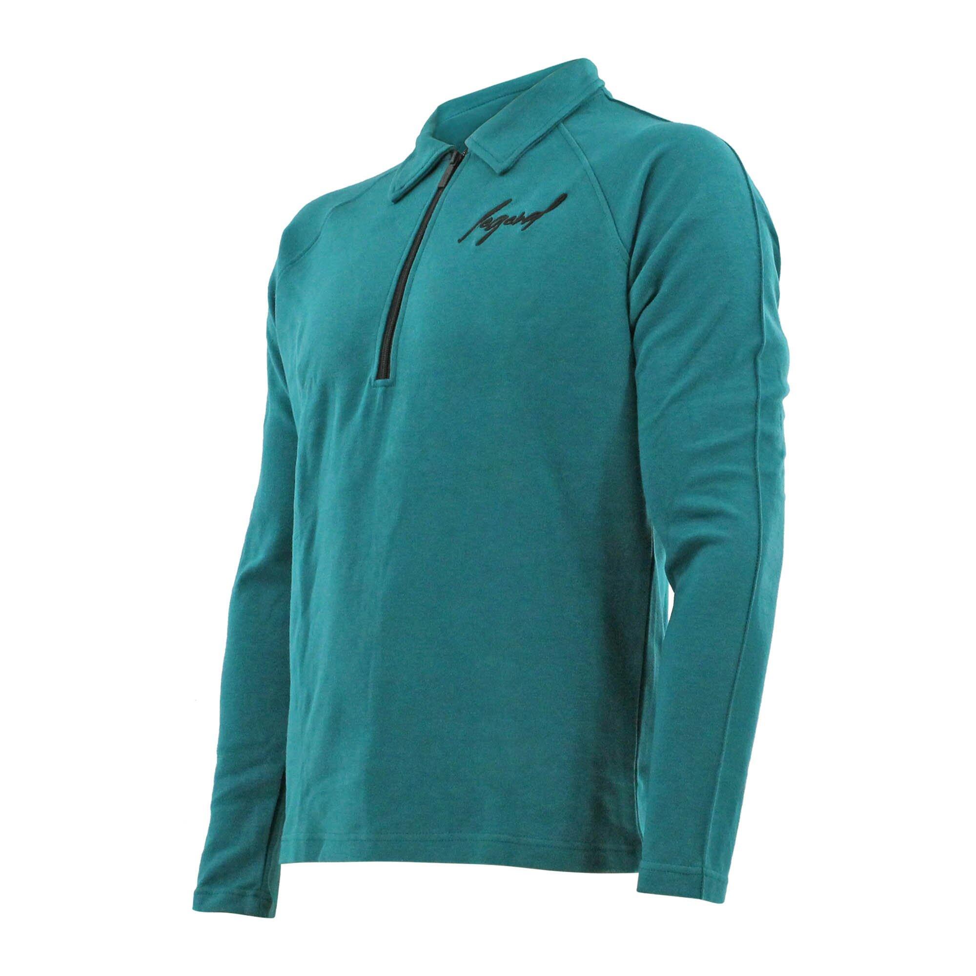 Sweater LA Luxe Lounge half zip Petrol heren/dames katoen Fitness en Hardlopen 4/5