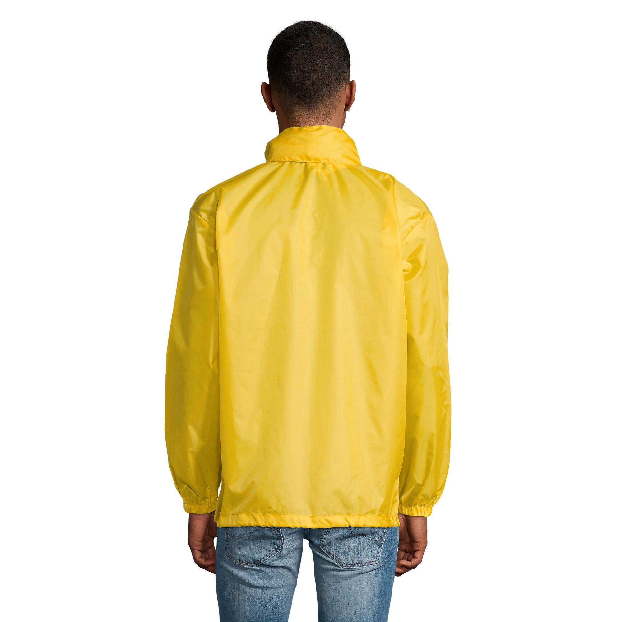 Unisex windjack met shift voor volwassenen (Goud) 2/3