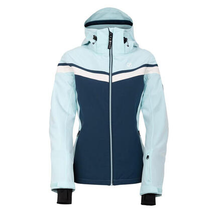 Flurry" Skijacke für Damen Wasser Blau/Dunkel-Jeansblau