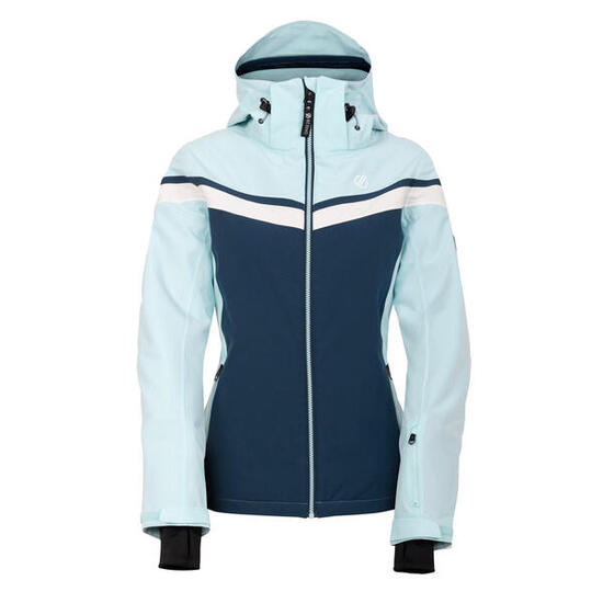 Flurry" Skijacke für Damen Wasser Blau/Dunkel-Jeansblau
