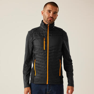 Jas hiking heren geïsoleerd stretchy bodywarmer