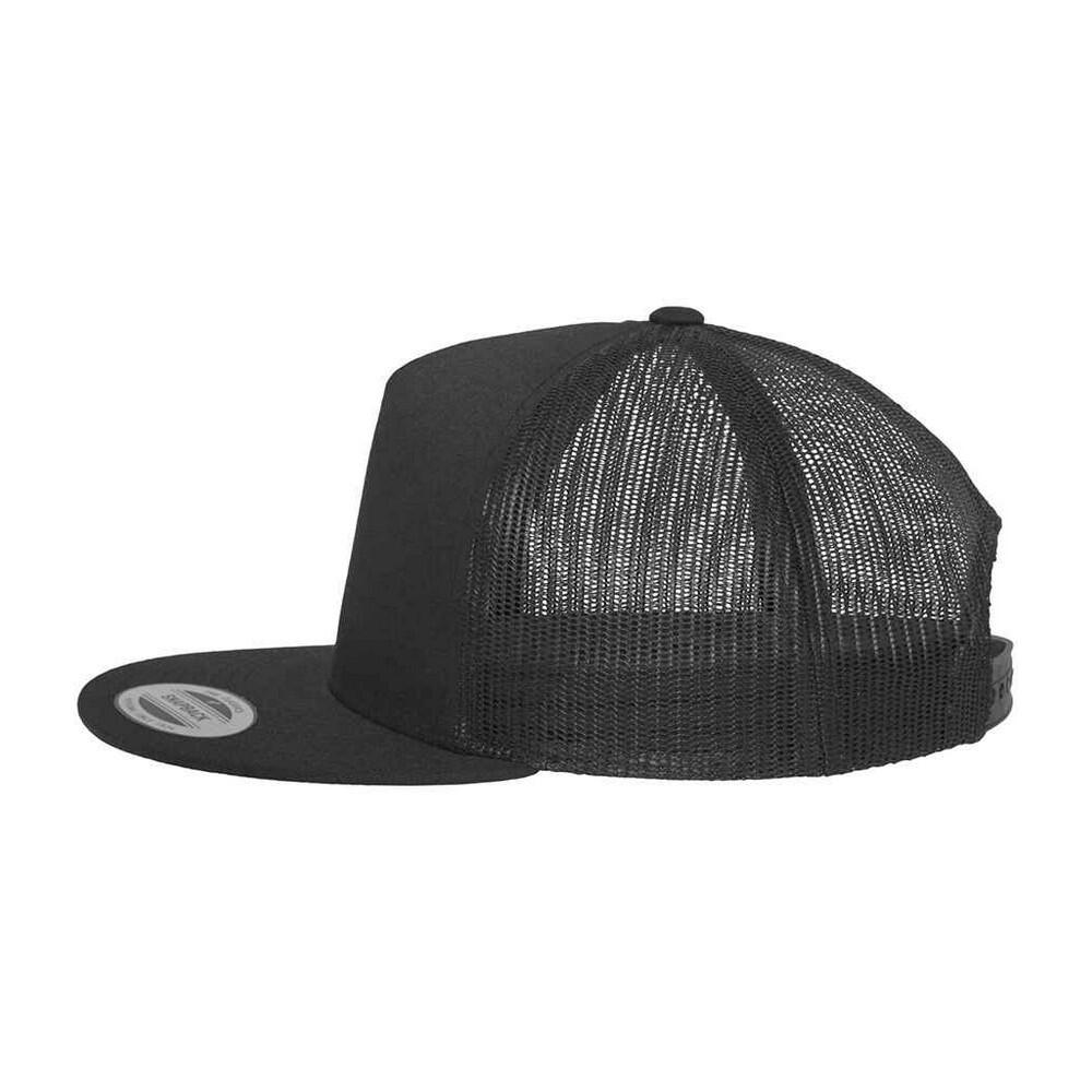 "Classic" Trucker Cap Damen und Herren Schwarz 4/4