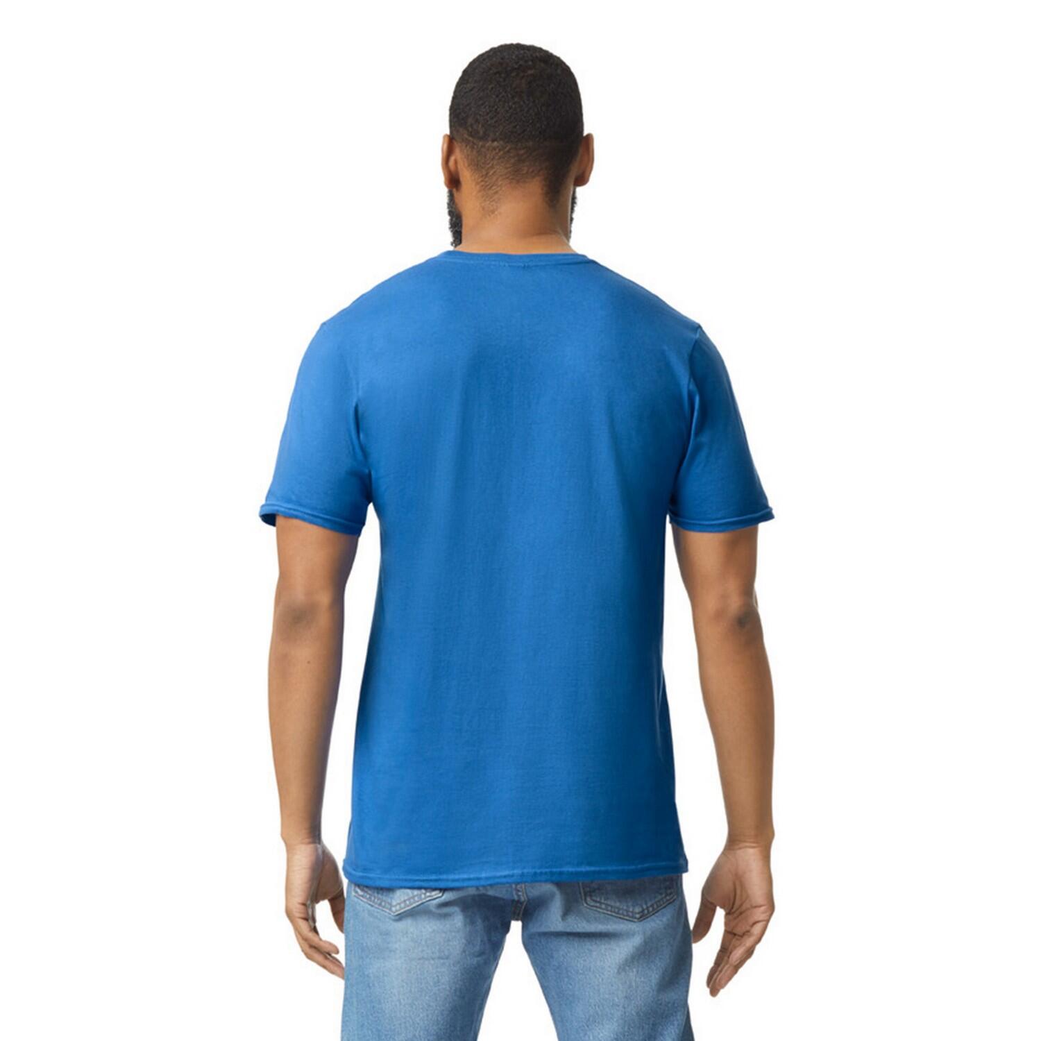 Maglietta Semplice Adulto Unisex Gildan Softstyle Blu Reale 2/3