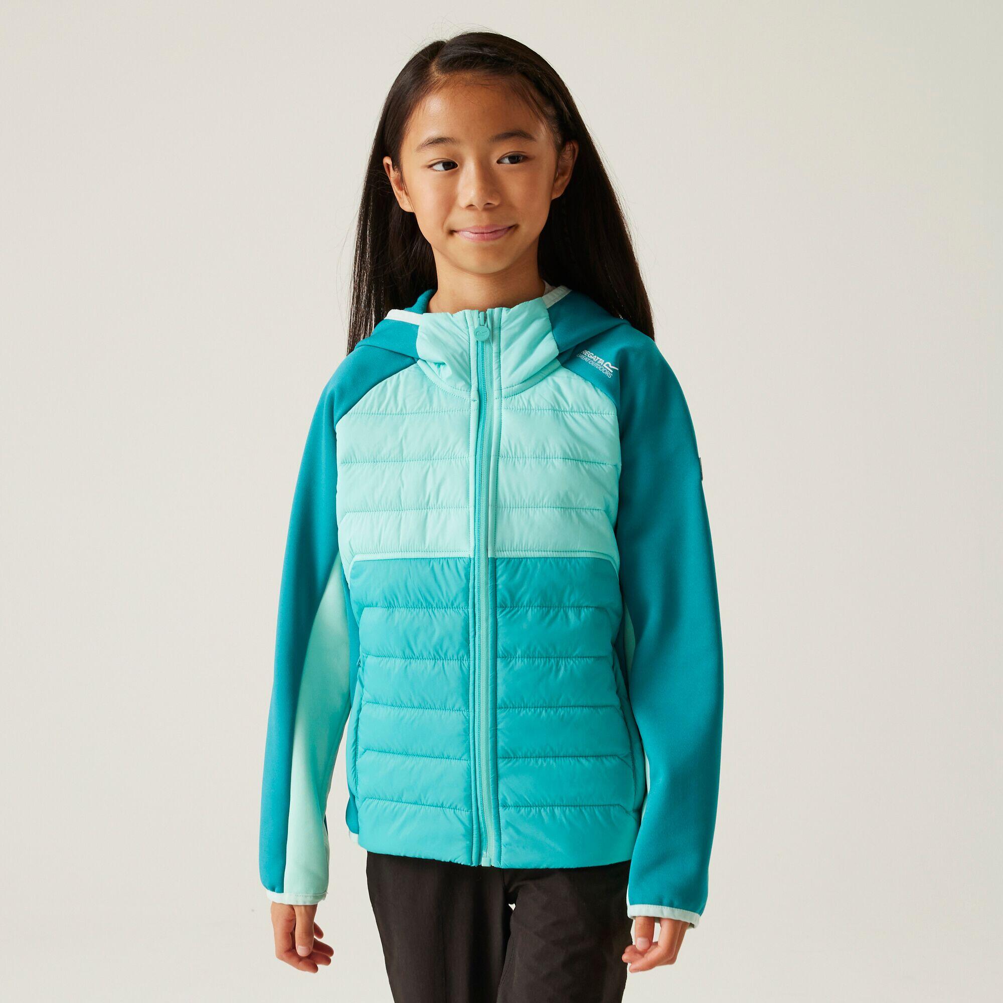 Kurtka turystyczna hybrydowa dziecięca Kielder IX