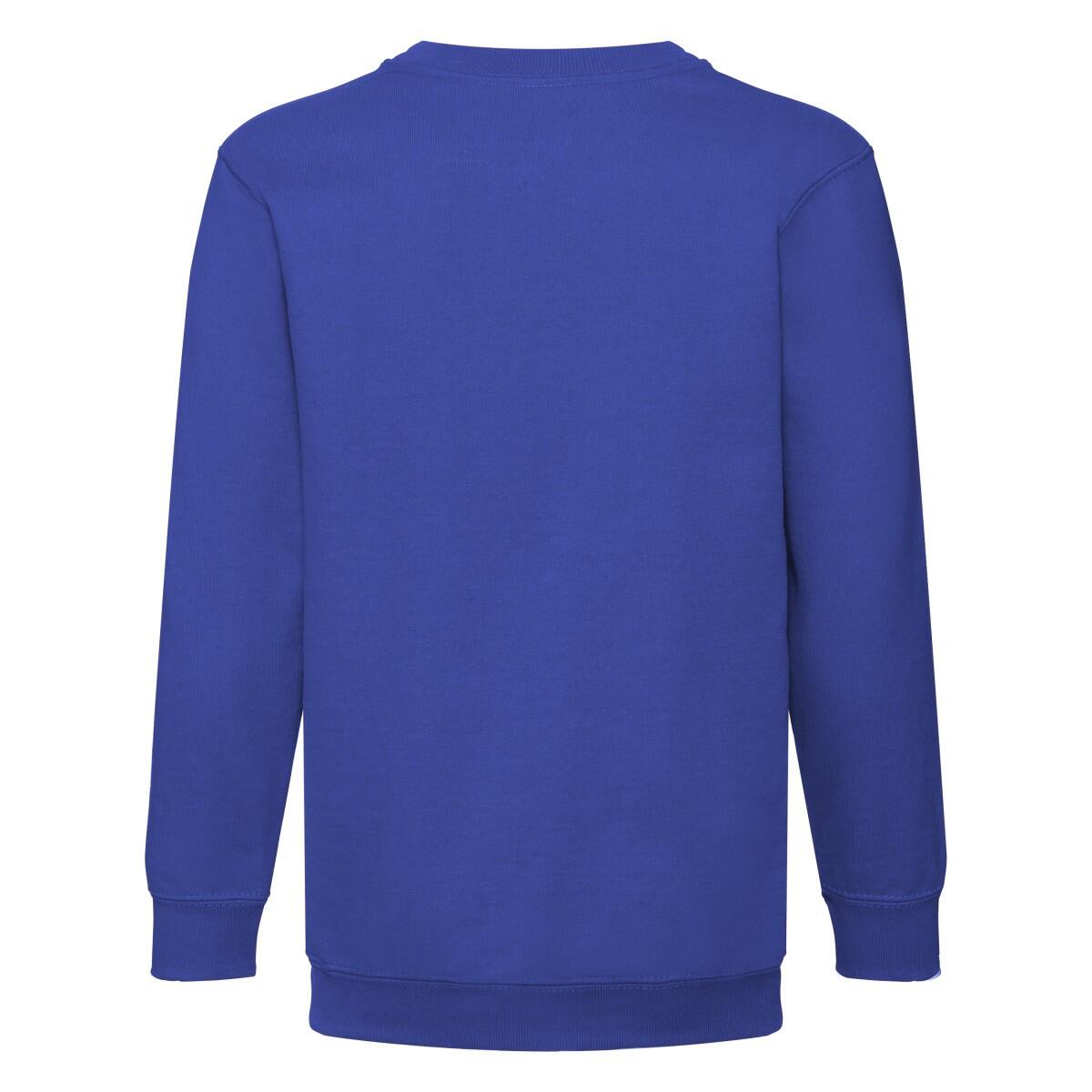 Felpa A Giro Bambini Fruit Of The Loom Premium Blu Reale 2/3