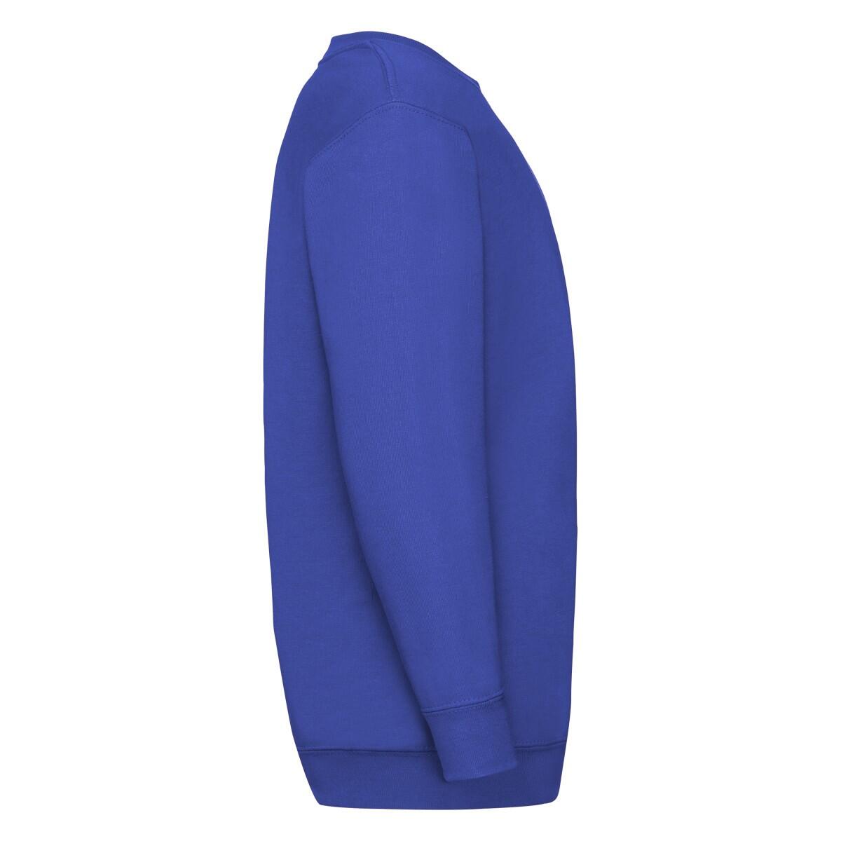 Felpa A Giro Bambini Fruit Of The Loom Premium Blu Reale 3/3