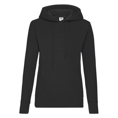 Dames klassieke hoodie (zwart)