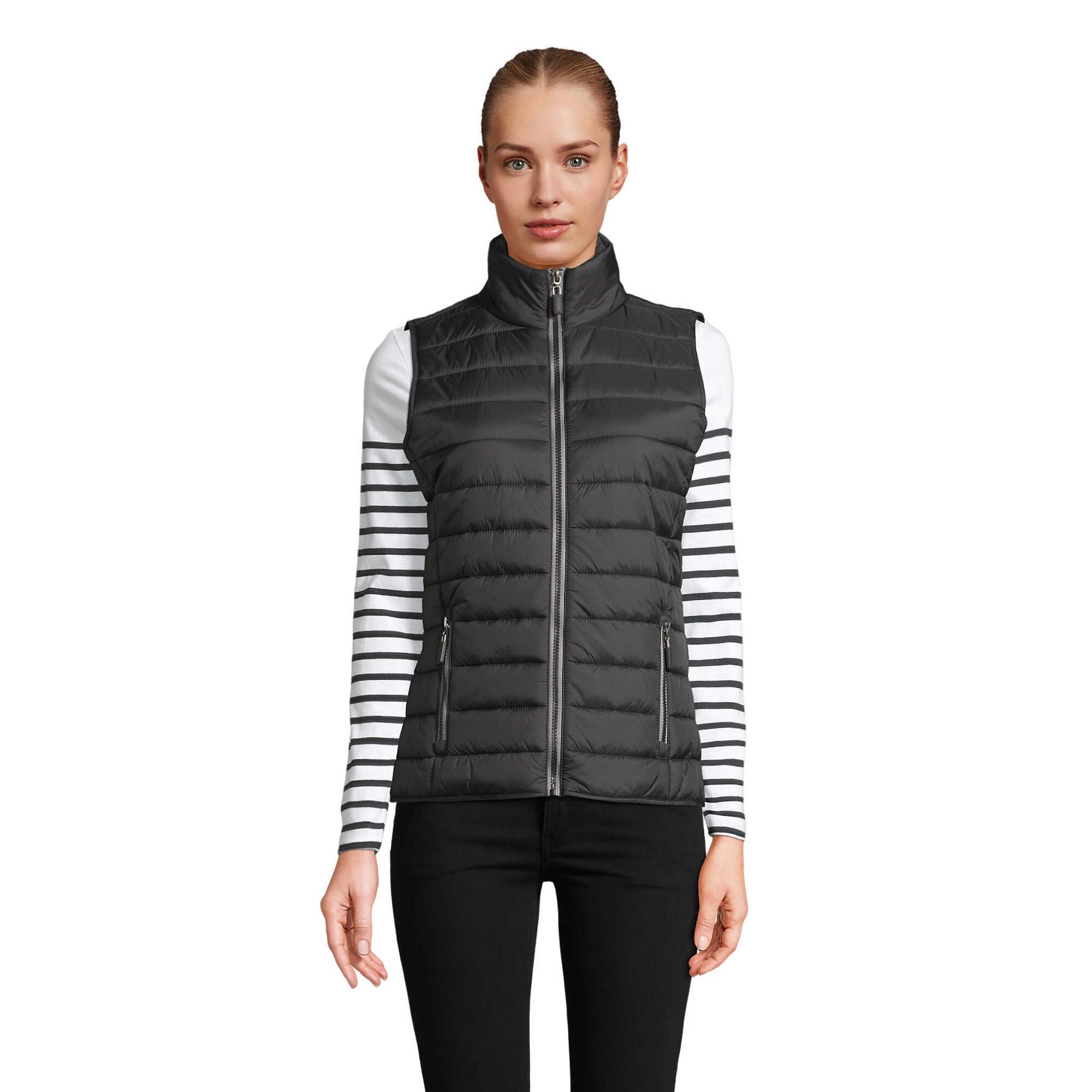Sol's - Veste Sans Manches Wave Femme (noir) - Gilet Sans Manche - Noir - 48 Xl - Decathlon
