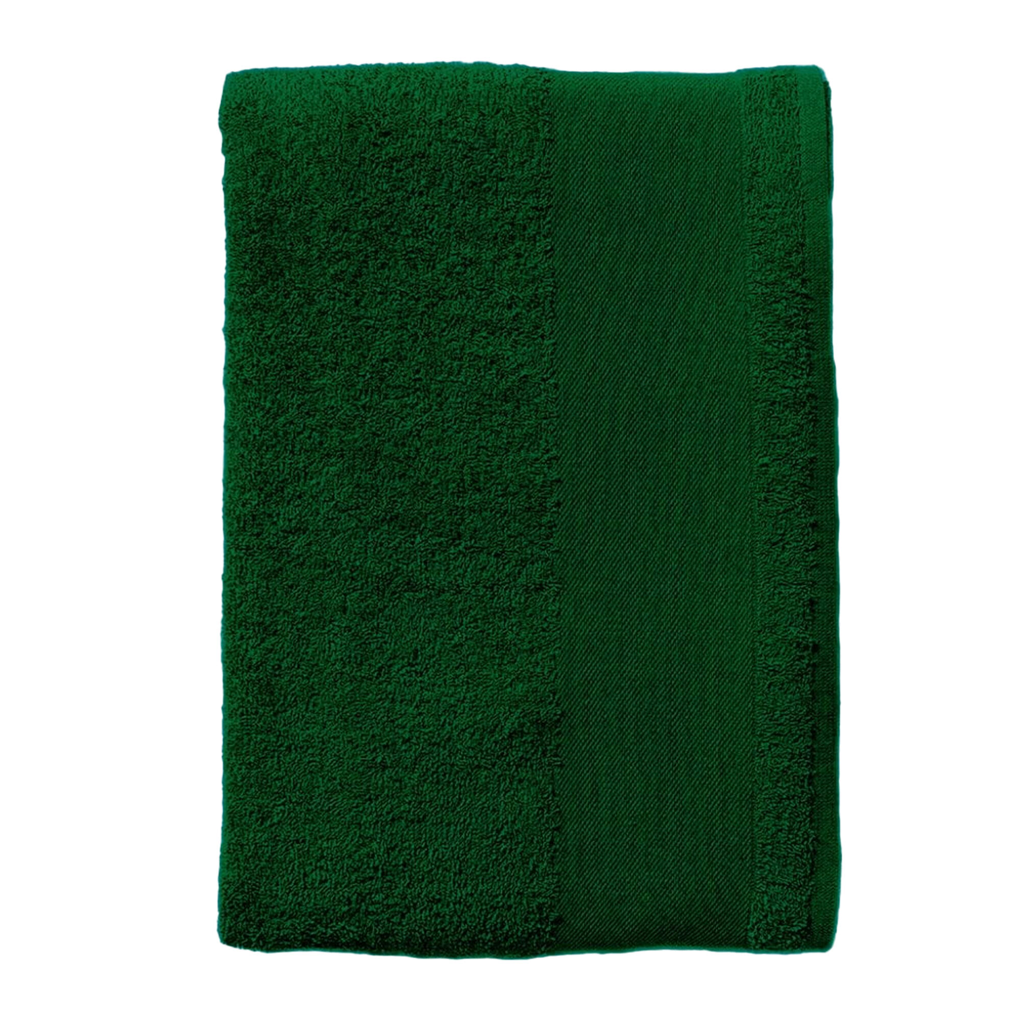 Serviette De Bain Pour Invités ISLAND (Vert Bouteille) 2/3