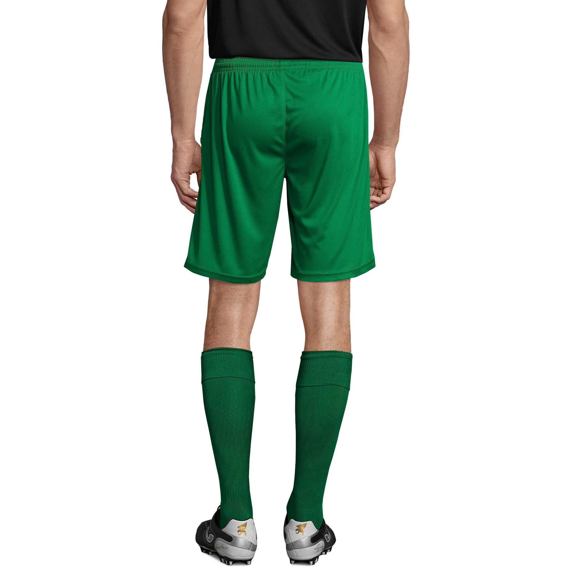 Pantaloncini Adulto Unisex SOLS Basic San Siro 2 Verde Acceso 2/4
